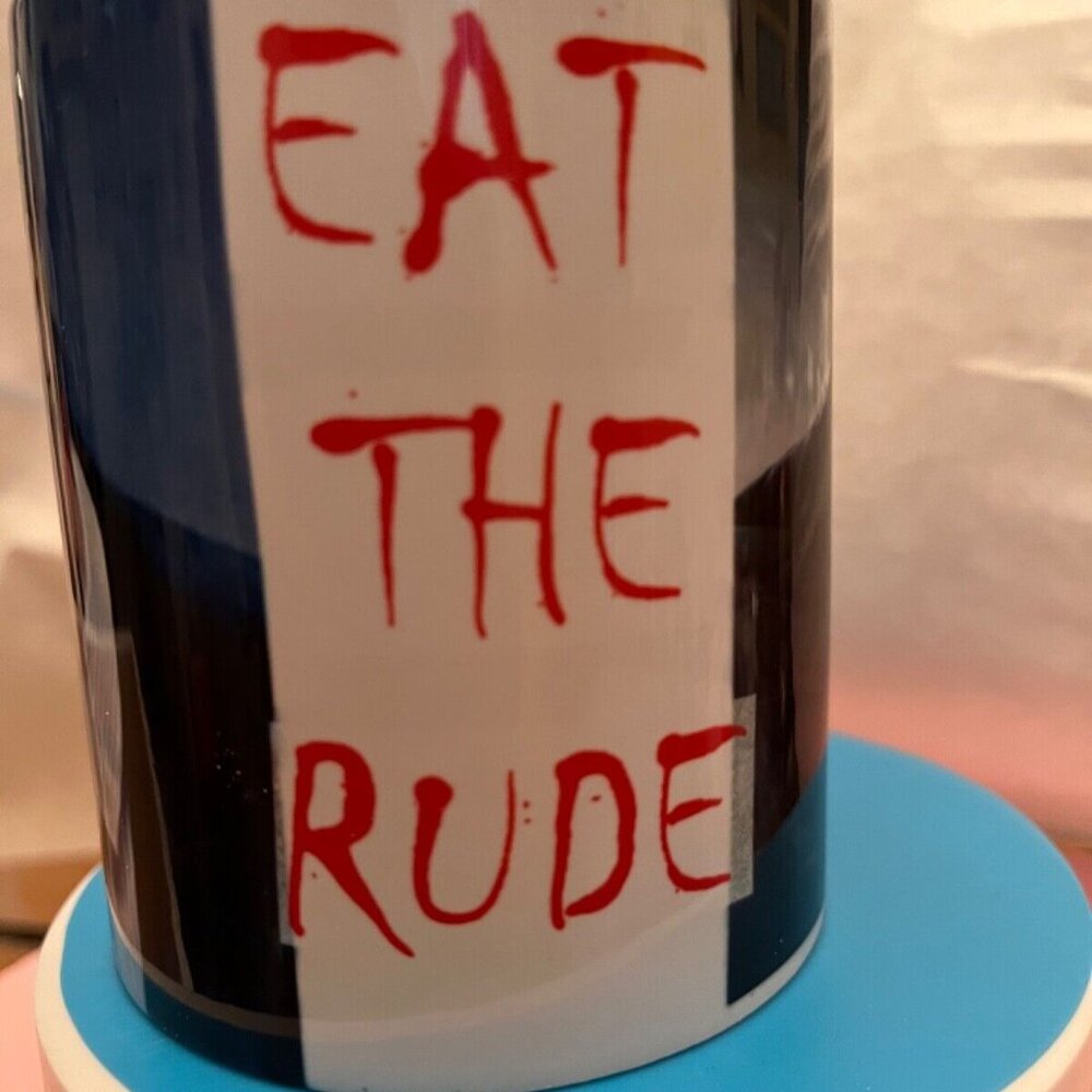 HANNIBAL Mads Mikkelsen EAT the RUDE 11 oz mug NEW - Picture 2 of 3